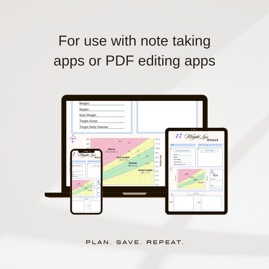 Weight Loss Goals Printable Sheet