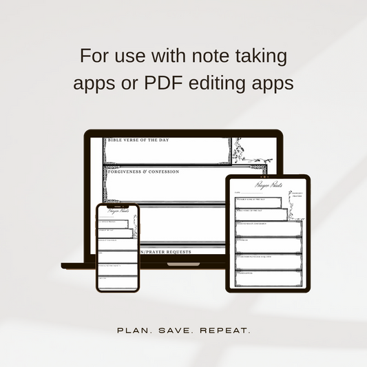 Prayer Points Printable Sheet