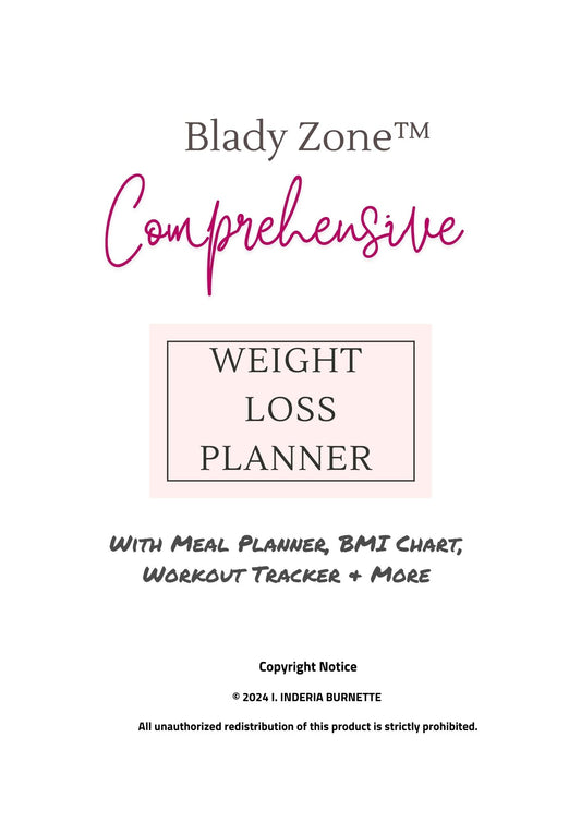 Comprehensive Weight Loss Planner