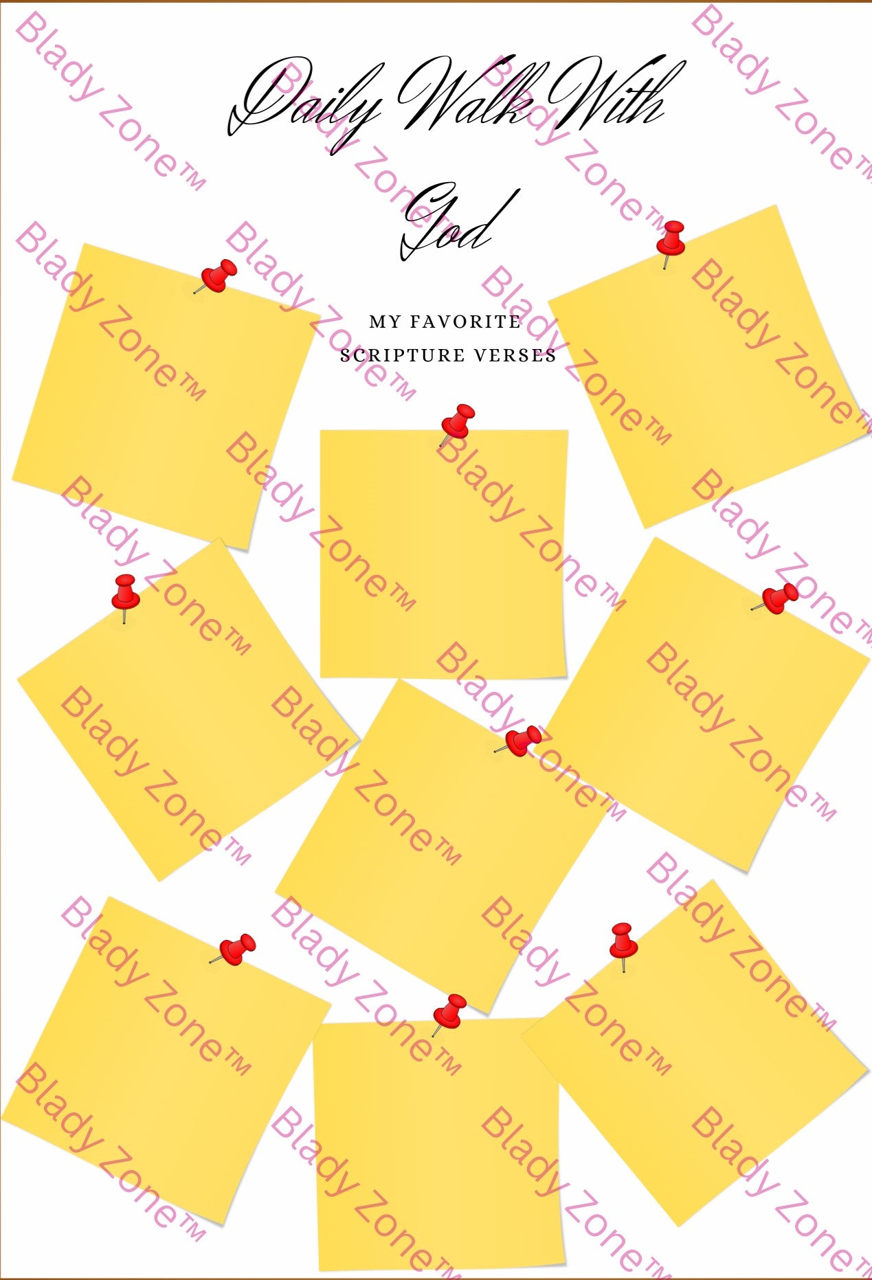 Favorite Scriptures Printable Sheet